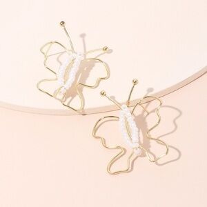 3/$30 💛 Beaded Abstract Butterfly Earrings